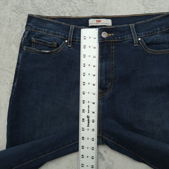 Levi's 512 Jeans Women's 14M Blue High-Rise Slimming Bootcut Denim 32" Inseam - Picture 7 of 16